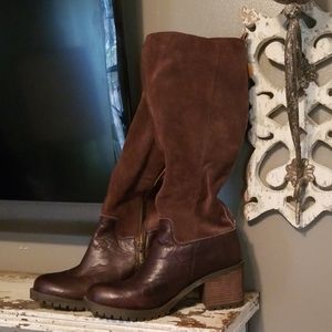 Brown tall Lucky brand boots